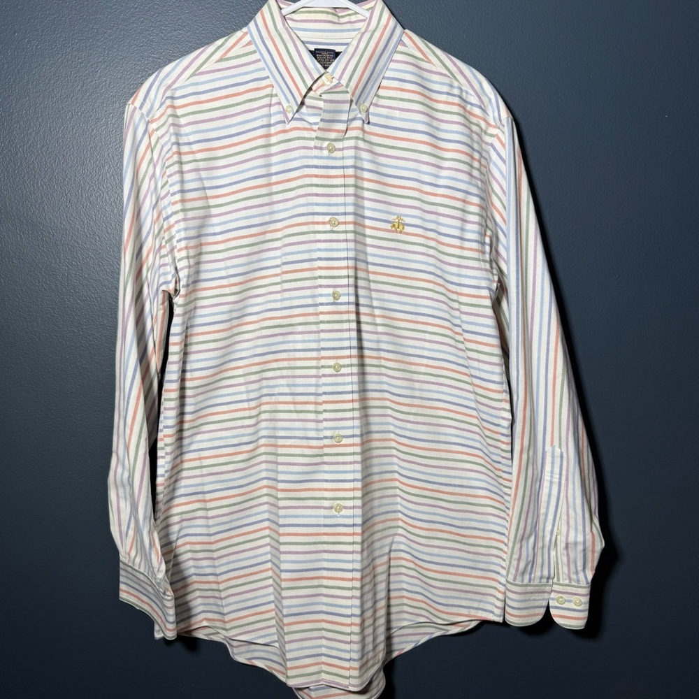 Brooks Brothers Multicolor Striped Button-Down Shirt